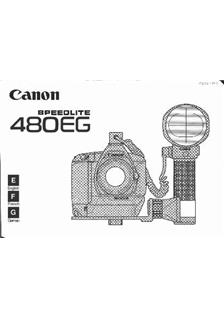 Canon 480 EG manual. Camera Instructions.